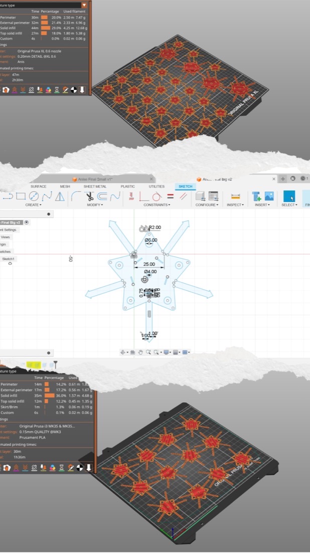 Star Anise CAD construction
