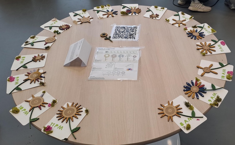 The Cigarette Garden display